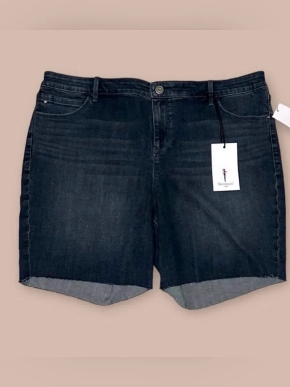 Skinnygirl The Long Denim Shorts Size 18W New